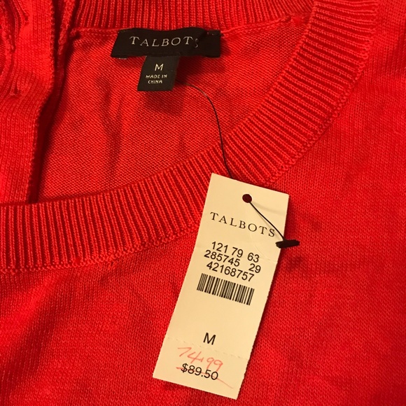 Talbots Red Dog Sweater - Picture 3 of 4